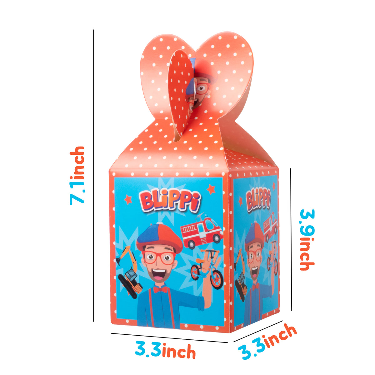 LARGE PARTY BOXES - PACK OF 6 - Children/Kids Party Boxes Carry Food