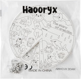 Haooryx 24Sets Color Your Own Creation Wheel, The Story of Creation DIY Religious Crafts Wheel for Kids Bible The Story of God Creating The World in Seven Days Craft Wheel Sunday School VBS Activity