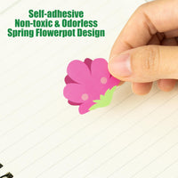 Cartoon Spring Flower DIY Sticker - Haooryx 300pcs Spring Theme Make A Flower Scene Sticker Roll, Cute Rose Sunflower Happy Face Flower Decals Mix and Match DIY Sticker for Kids Spring Party Supply