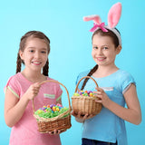 Haooryx 241Pcs Easter Mini Foam Eggs and Grass, Glitter Foam Eggs Bulk Decorative for Easter Party Kids Classroom DIY Craft Favor Supplies Easter Basket Stuffers Spring Party Home Dinner Table Decor