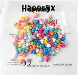 Haooryx 100pcs Christmas Mini Resin Ducks Charms Pendants Colorful Christmas Hat Duck Jewelry Charms Miniature Duck Tiny Figures Ornaments for Xmas Tree Diy Making Bracelet Necklace Earrings Crafts
