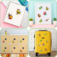 Haooryx 300PCS Make Your Insect Stickers Scene Roll Butterfly Bee Bugs Make A Face Sticker Mix and Match Sticker Decal for Kids Scrapbook Water Bottles Gift Cards Decor School Reward