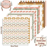 Haooryx 60pcs Boho Pattern Paper Set 11x11 Inch Retro Boho Rainbow Double-sided Decorative Craft Paper Colorful Vintage Art Craft Scrapbook Paper for Card Making Gift Wrap Photo Album Summer Decor