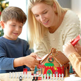Haooryx 22pcs Christmas Magic Wooden Miniature Fairy Doors Accessories, Christmas Elf Magic Door for Wall Fairies Magical Door Decoration Christmas Party Outdoor Xmas Decor (Christmas Shoes)