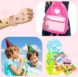 Haooryx 72PCS Candyland Theme Party Favors Candyland Silicone Bracelets Lollipop Whistle Candyland Keychains with Thank You Card and Organza Bags for Kids Birthday Baby Shower Party Goodie Bag Supply