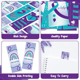 Haooryx 123Pcs Suicide Prevention Awareness Bookmarks, Teal Purple You are Not Alone Never Give Up Stay Tomorrow Needs You Book Marks for Suicide Prevention Awareness Seminar Stationery Supplies