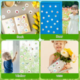 Haooryx 1000pcs Spring Theme Christian Religious Sticker Rolls, 16 Designs Crayons Drawing Style Cartoon Religious Sticker Cute Jesus God Is Love Hello Spring Sticker for Kids Sunday School VBS Supply