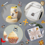 Haooryx 300pcs Armor of God Scene DIY Sticker Roll, Make Your Own Knight Castle Sticker Decals Armor of God Faith Cartoon Medieval Armor Mix and Match Religious Sticker for Sunday School VBS Supply