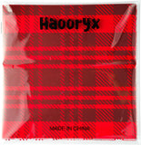 Haooryx 60pcs Valentine’s Day Red Plaid Patterned Paper Set, Double-sided 11’x11’ Heart Pattern Red Buffalo Plaid Scrapbook Specialty Paper Origami Paper for Valentine’s DIY Scrapbook Giftwrap Decor