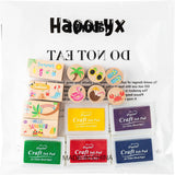 Haooryx 10pcs Summer Beach Theme Wooden Stamps with 5pcs Stamp Ink Pads Tropical Summer Time Decorative Stamping for Classroom Scrapbook Greeting Card Decor DIY Art Craft Supply Kid’s Birthday Gift