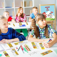 Haooryx 75Pcs Armor of God Color Your Own Bookmarks Religious Knight Christian DIY Coloring Blank Bookmarks Sunday School Art Crafts Supplies Goodie Bag Fillers Classroom Reading Enthusiasts Rewards