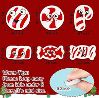 Haooryx 60pcs Christmas Candy Mini Erasers Bulk Novelty Christmas Candy Canes Pencil Eraser Red&White Christmas Candy Rubber Erasers School Reward Prize for Kids Xmas Party Gift Filler (Red & White)