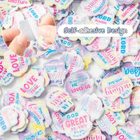 Haooryx 300pcs Religious Cartoon Colorful Foam Stickers Sunday School Bible Christian Self Adhesive Foam Sticker Motivational Saying from The Bible Puffy Sticker for Kids Reward Church Activity Decor