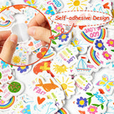 Haooryx 300pcs Religious Cartoon Foam Stickers Sunday School Bible Christian Faith Rainbow Heart Shape Self Adhesive EVA Foam Sticker 3D Puffy Cute Sticker for Kids Rewards Scrapbook Laptops Decor