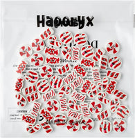 Haooryx 60pcs Christmas Candy Mini Erasers Bulk Novelty Christmas Candy Canes Pencil Eraser Red&White Christmas Candy Rubber Erasers School Reward Prize for Kids Xmas Party Gift Filler (Red & White)