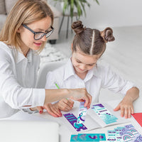 Haooryx 123Pcs Suicide Prevention Awareness Bookmarks, Teal Purple You are Not Alone Never Give Up Stay Tomorrow Needs You Book Marks for Suicide Prevention Awareness Seminar Stationery Supplies