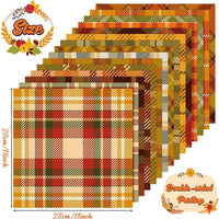 Haooryx 60pcs Fall Theme Patterned Paper 11’x11’ Autumn Buffalo Plaid Double-sided Origami Decorative Paper Maple Plaid Patterned Scrapbook Paper for Fall Thanksgiving Gift Wrap DIY Photo Album Decor