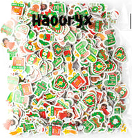 Haooryx 300pcs Christmas Theme Religious Cartoon Foam Sticker Cute Angel Snowman Cross Chtistian Self Adhesive EVA Foam Sticker Christian Bible Religious Sticker for VBS Sunday School Xmas Party Decor