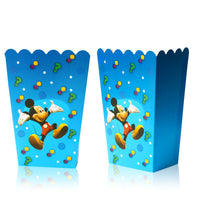 HAOORYX 30 Pack Mickey Popcorn Boxes for Party Decoration Supplies, Treat Box Popcorn Buckets Candy Cookie Snack Containers for Baby Shower, Movie Nights, Carnivals, Theme Birthday Party Favors