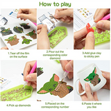 Haooryx Baby Grogu Diamond Painting Stickers Kits for Kids, 12 Style Patterns DIY 5D Diamond Drawing Sparkle Stickers Waterproof Shine Mosaic Arts Craft for Children Adult and Beginners