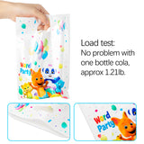 Haooryx 50pcs Word Party Theme Party Favor Bags, Plastic Goodies Gift Bag Candy Treat Bags for Kids Word Party Birthday Party Supplies Family Party Baby Shower Decorations Children Rewards Pack