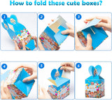 HAOORYX 18 Pack Cocomelon Party Favor Boxes- Paper Candy Treat Box Party Supplies, Cute Chocolate Cookie Snack Container for Baby Shower Goodie Bag Cocomelon Theme Birthday Parties Return Gift Package