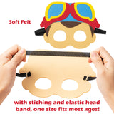 HAOORYX 12Pcs Cocomelon Felt Masks Theme Party Supplies Costumes Parties Dress Up Favors Super Baby JoJo Masks Photo Booth Prop Cosplay Pretend Play Accessories Gift for Kids Boys Girls