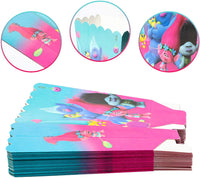 HAOORYX 30 Pack Trolls party popcorn boxes, Candy Container, Trolls Themed Party Decoration Supplies,Great for movie night movie party theme, theater themed decorations or Carnival party circus