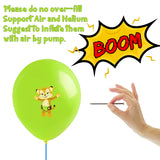 Haooryx 50Pcs Word Party Balloons Party Decorations Supplies Kit, 12 Inches Colorful Latex Balloons Cartoon Word Party Theme Parties Favors for Baby Shower Room Decor Kids Birthday Party Decoration