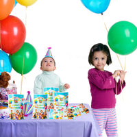 HAOORYX Cocomelon Party Favor Bags, 50pcs Plastic Gift Bag Goodies Candy Treat Bags for Kids Cute Cocomelon Theme Birthday Party Supplies, Children Rewards and Baby Shower Birthday Decoration Pack