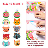 Haooryx JJ Melon Action Sign Cutouts Party Banner Decorations Supplies Door Porch Sign for Kids Super Baby JoJo Theme Birthday Parties Baby Shower Wall Decor Welcome Hanger Sign 10 counts