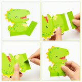 Haooryx 12Pcs Little Dino Gender Reveal Party Honeycomb Centerpieces Decoration, Cartoon Dinosaur Theme Party Table Topper Decoration for Boy or Girl Baby Shower He or She Gender Reveal Party Supplies