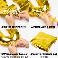 Haooryx 48Pcs Word Party 1st Birthday Party Favor Kit, Happy Birthday Cake Cupcake Toppers Set Cartoon Latex Balloons Gold Foil Balloon for One Year Old Baby Shower First Birthday Theme Party Decor
