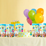 HAOORYX Cocomelon Party Favor Bags, 50pcs Plastic Gift Bag Goodies Candy Treat Bags for Kids Cute Cocomelon Theme Birthday Party Supplies, Children Rewards and Baby Shower Birthday Decoration Pack