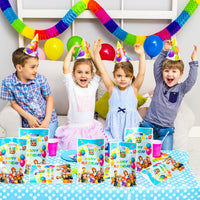 HAOORYX Cocomelon Party Favor Bags, 50pcs Plastic Gift Bag Goodies Candy Treat Bags for Kids Cute Cocomelon Theme Birthday Party Supplies, Children Rewards and Baby Shower Birthday Decoration Pack