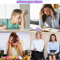 Haooryx 3Pcs Stress Balls for Kids Fidget Toys Colorful Water Bead Filled Sensory Ball Novelty Squeeze Toys for Autism, Anxiety, Ideal Pressure Relief Gifts for Adult Wrist Rehab Therapy Hand Ball