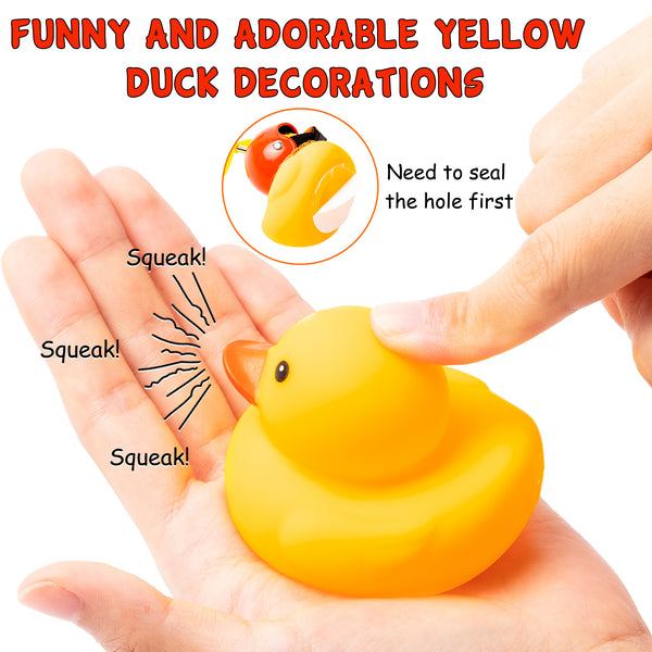Cute Rubber Duck Toy Car Ornaments Yellow Duck Car Dashboard