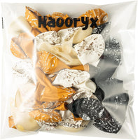Haooryx 50Pcs Gold Graduation Balloons Decorations, Class of 2022 Graduate Congrats Grad Decoration Confetti Latex Balloon Decor Supplies for School Prom Graduate Celebration (Gold, Black and White)