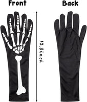 Haooryx Halloween Grim Reaper Costume Accessories Set- Grim Reaper Plastic Scythe, Ghost Face mask and Skeleton Long Gloves Scary Death Cosplay Suit for Halloween Costume Party Photo Booth Props