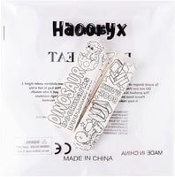 Haooryx 72Pcs Color Your Own Dinosaur Bookmarks, Kids DIY Coloring Blank Bookmarks Dinosaur Theme Book Marks for Teacher Student Classroom Rewards Supplies Paper Art Craft Kit Party Gift Bag Fillers