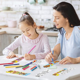 Haooryx 72Pcs Color Your Own Bear Bookmarks, Bear Theme Kids DIY Bookmarks Coloring Blank Bookmarks for Kids Birthday Gift Teacher Student Classroom Reading Club Rewards Supplies Paper Art Craft Kit