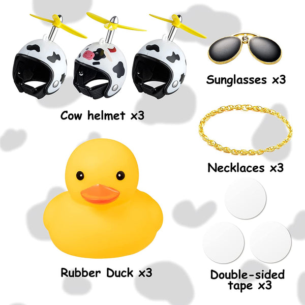 Ducks for Cars - Rubber Duck for Dashboard of Car, Yellow Duck Car  Dashboard Decorations, Squeak Ducks Car Ornaments Car Décor Accessories  with Hat