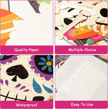 Haooryx 23Pcs Trunk Or Treat Skull Day of Dead Decoration Kit, Mexican Day of The Dead Trunk or Treat Car Archway Garage Decor Dia de Los Muertos Skull Skeleton Halloween Car Decorations Exterior