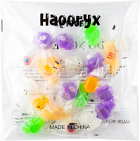 Haooryx 28PCS Glow In The Dark Halloween Mochi Toys Pumpkin Ghost Bat Squishies Squeeze Stress Relief Anxiety Toys for Kids Halloween Treat Goody Bags Filler Classroom Prize Bulk Party Favors