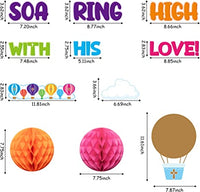 Haooryx 83Pcs Soaring High with God’s Love Bulletin Board Set, Faith Religious Sunday School Paper Cutout Classroom Trim Borders for School Classroom Blackboard Whiteboard Window Wall Decoration