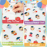 Haooryx 20 Sheets Kindergarten Graduation Gift Tag Label Stickers Round Owl Puppy Animal Kindergarten Class of 2023 Sticker for Card Envelope Seals Boy Girl Preschool School Congrats Grad Party Decors