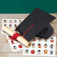 Haooryx 20 Sheets Kindergarten Graduation Gift Tag Label Stickers Round Owl Puppy Animal Kindergarten Class of 2023 Sticker for Card Envelope Seals Boy Girl Preschool School Congrats Grad Party Decors