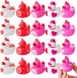 Haooryx 20Pcs Rubber Duckies Toys, Novelty Pink Unicorn Ducks Wedding Anniversary Birthday Party Favors Bathtub Decoration Baby Shower Decor Ducky Classroom Exchange Gift for Kids
