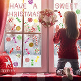 Haooryx 84Pcs Christmas Colorful Candies Bulletin Board Set Classroom Decoration, Have a Sweet Christmas Colorful Candies Patterned Paper Cut-Outs for Xmas Party Home School Bulletin Board Decorations