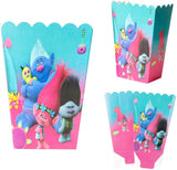 HAOORYX 30 Pack Trolls party popcorn boxes, Candy Container, Trolls Themed Party Decoration Supplies,Great for movie night movie party theme, theater themed decorations or Carnival party circus